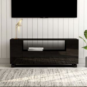 Comodă TV negru extralucios 120 x 35 x 43 cm PAL