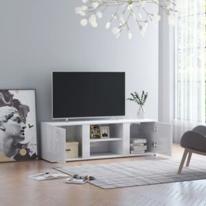 Comodă TV alb extralucios 120 x 34 x 37 cm PAL