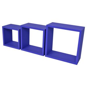 Set 3 cuburi perete PAL Albastru