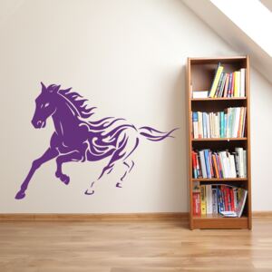 GLIX Horse - autocolant de perete Mov 100 x 70 cm