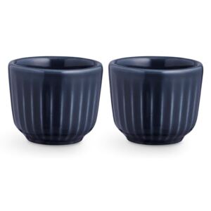Set 2 boluri din ceramică pentru ouă Kähler Design Hammershoi, ⌀ 5 cm, albastru închis