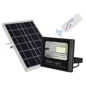 KIT Proiector 25W LED DIMABIL cu Panou Solar INDIVIDUAL si Telecomanda