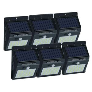 Set 6 Lampi Solare cu 30 LED, senzor de miscare si senzor de lumina
