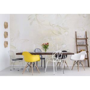 Fototapet - Modern Floral Design Swirls Vliesová tapeta - 368x254 cm