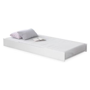 Sertar pat din pal, pentru tineret Rustic Alb, l200xA103xH26 cm
