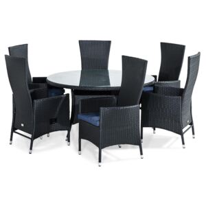 Mese și scaune VG6022, Culoare: Negru + Albastru