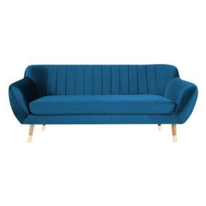 Canapea cu 3 locuri Mazzini Sofas Benito, albastru
