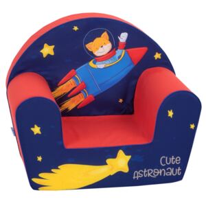 Copii scaun vulpe în rachetă - albastru-rosu Cute astronaut