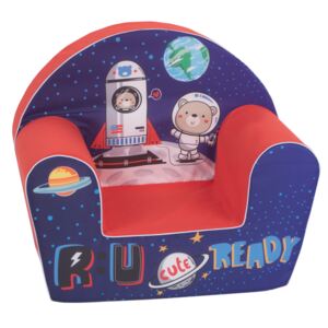Copii scaun ursul de astronauti - albastru-rosu Teddy Bear spacemans
