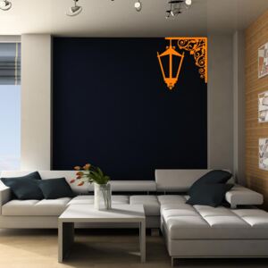 GLIX Lamp - autocolant de perete Portocaliu 75 x 75 cm
