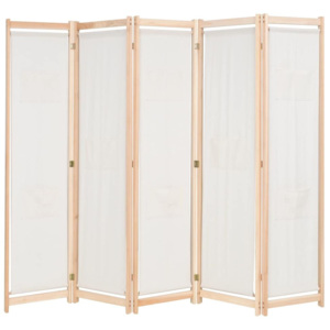 Separator cameră cu 5 panouri, 200 x 170 cm