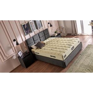 Baza de pat cu tablie si saltea Olive Homs 150×200 cm