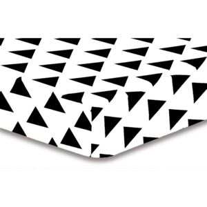 Cearșaf din microfibră DecoKing Hypnosis Triangles Elena, 220 x 240 cm