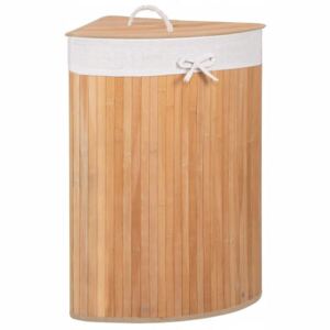 Cos rufe, de colt, bambus, natur, 73 L, 47x60 cm, Springos 