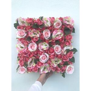 Tablou capete trandafiri artificiali roz