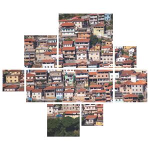 Tablouri compuse imprimate pe sticlă, Ouro Preto, 1300x1100mm