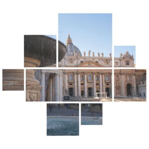 Tablouri compuse imprimate pe sticlă, Bazilica Sfântul Petru Roma, 1300x1100mm