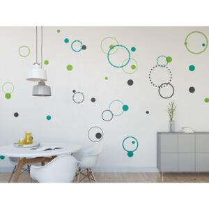 GLIX Spring circles - autocolant de perete 3 x 50 x 90cm Varianta č. 3
