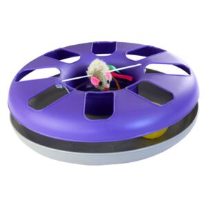 Astoreo Disc cu minge de joc pentru pisici multicolor diametru 24 cm