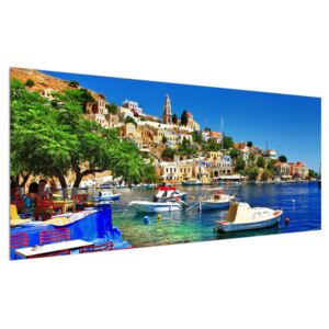 Tablou de vară a portului mediteraneen (Modern tablou, K012239K12050)