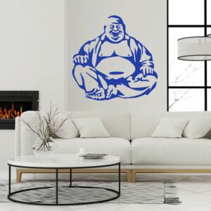 GLIX Cheerful Buddha - autocolant de perete Albastru 100 x 100 cm