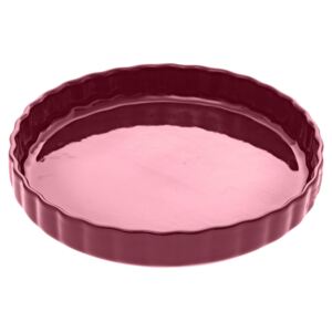 Tava de copt, ceramica, Ø 28 cm, rosu