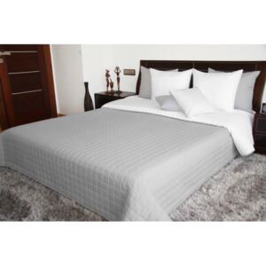 Lenjerie de pat cu două fețe pentru un pat dublu, culoarea gri Lăţime: 170 cm | Lungime: 210 cm