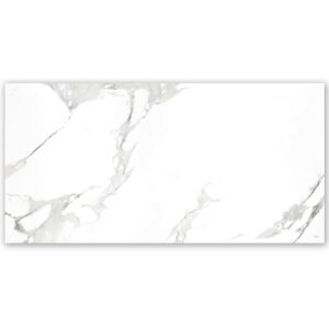 Gresie Living Digital Vitrificata Carrara White Book Match Glossy A 60 x 120