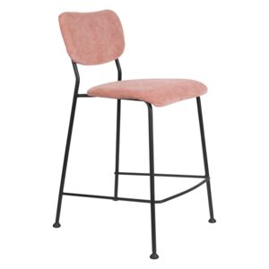 Set 2 scaune de bar roz H92cm Benson