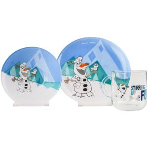 Mäser Set de masă pentru copii din 3 piese Frozen, Olaf a Snowmen