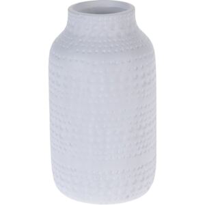 Vază ceramică Asuan albă, 19 cm