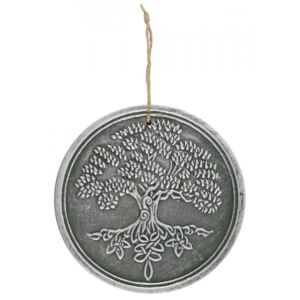 Placheta pentru perete Copacul Vietii, Lisa Parker, argintiu