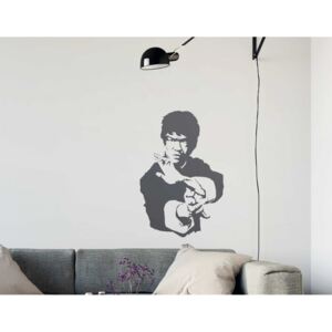 Bruce Lee - autocolant de perete Gri 45 x 70 cm