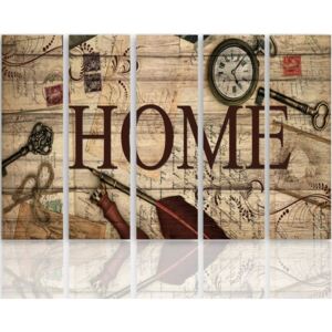 CARO Tablou pe pânză - Home Vintage Composition 100x70 cm