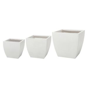 Zondo Set 3 buc ghiveci ORCHARDS (ceramică) (alb)