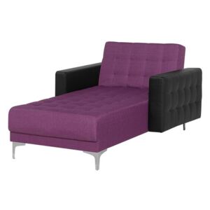 Zondo Fotoliu șezlong relaxare ABERLADY (textil) (violet + negru)