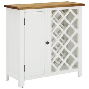 Dulap sticle de vin, 80x32x80 cm, lemn masiv de stejar