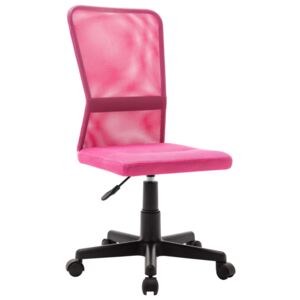 Scaun de birou, roz, 44 x 52 x 100 cm, plasă textilă