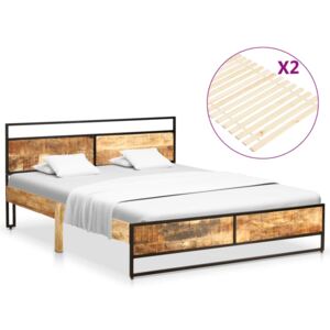 Cadru de pat, 180 x 200 cm, lemn masiv de mango și de pin