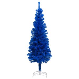 Pom de Crăciun artificial cu suport, albastru, 210 cm, PVC