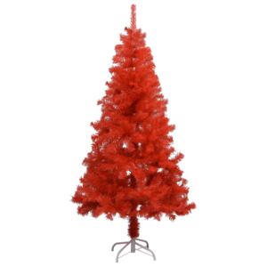 Pom de Crăciun artificial cu suport, roșu, 150 cm, PVC
