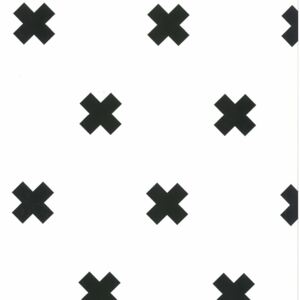 Fabulous World Tapet Cross, alb și negru, 67104-6 67104-6