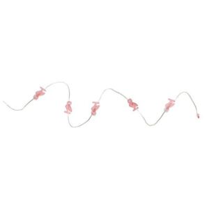 Tamira Ghirlanda decorativa luminoasa flamingo, Sticla, Roz