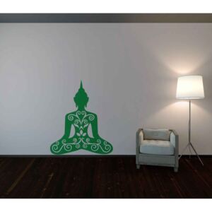 Meditation - autocolant de perete Verde 35 x 40 cm
