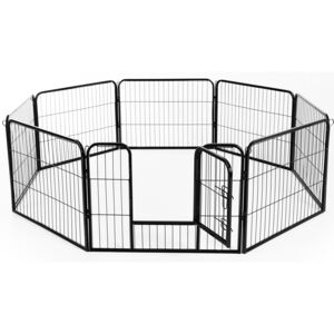 PawHut Gard pentru Animale Câini Pisici Pui Rozătoare Plasă Cușcă 8 Bucăți 80x60cm