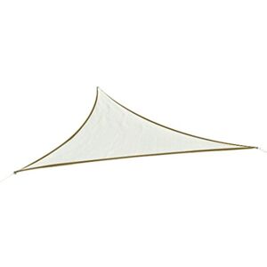 Outsunny Cort parasolar triunghiular- Cort tip velă - Anti UV - Crem - 6x6x6m