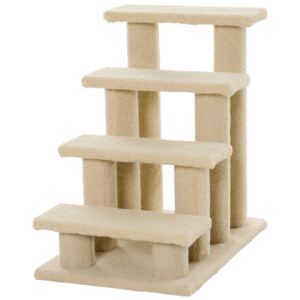 PawHut Scara pentru pisici cu 4 etaje in PAL aglomerat peluche 63.5 x 43 x 60cm