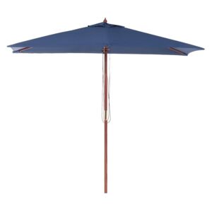 Zondo Umbrelă de grădină 144 cm FLAME (lemn) (albastru marin)