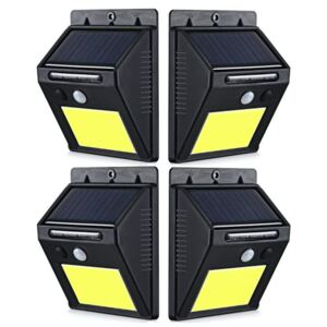 Set 4 Lampi Solare CLD cu 48 LED senzor de miscare si lumina