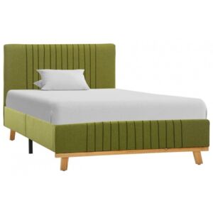 Cadru de pat verde 90 x 200 cm material textil